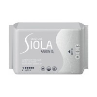 SIOLA Silver Line Прокладки ультратонкие с анионным вкладышем night 7шт